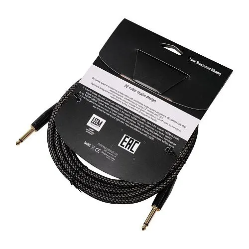 Leem FRS-5(GR/BK) Кабель инструментальный, черный/серый.